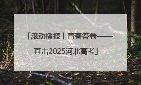 滚动播报丨青春答卷——直击2025河北高考