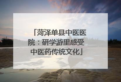 菏泽单县中医医院：研学游里感受中医药传统文化