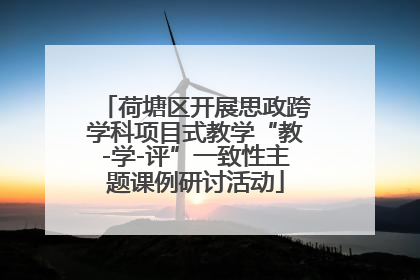 荷塘区开展思政跨学科项目式教学“教-学-评”一致性主题课例研讨活动
