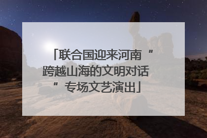 联合国迎来河南“跨越山海的文明对话”专场文艺演出