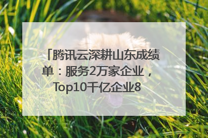 腾讯云深耕山东成绩单：服务2万家企业，Top10千亿企业8家选择腾讯云