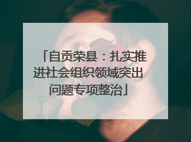 自贡荣县：扎实推进社会组织领域突出问题专项整治