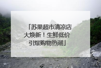 苏果超市清凉店大焕新！生鲜低价引爆购物热潮