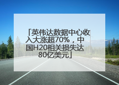 英伟达数据中心收入大涨超70%，中国H20相关损失达80亿美元