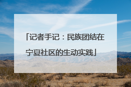 记者手记：民族团结在宁夏社区的生动实践