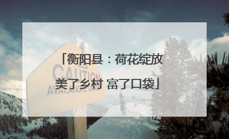 衡阳县：荷花绽放 美了乡村 富了口袋