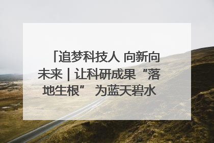 追梦科技人 向新向未来｜让科研成果“落地生根” 为蓝天碧水“保驾护航”