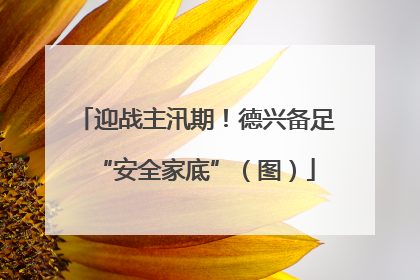 迎战主汛期！德兴备足“安全家底”（图）