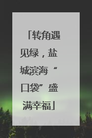 转角遇见绿，盐城滨海“口袋”盛满幸福