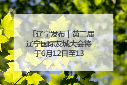 辽宁发布｜第二届辽宁国际友城大会将于6月12日至13日在沈阳举办