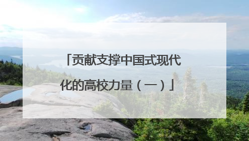 贡献支撑中国式现代化的高校力量（一）