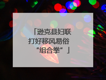 逊克县妇联打好移风易俗“组合拳”