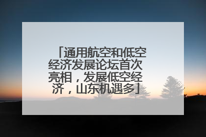 通用航空和低空经济发展论坛首次亮相，发展低空经济，山东机遇多