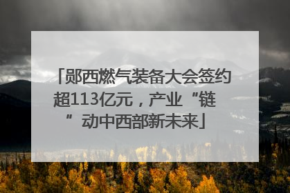 郧西燃气装备大会签约超113亿元，产业“链”动中西部新未来