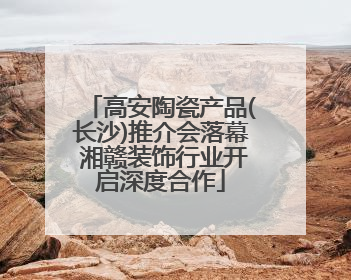 高安陶瓷产品(长沙)推介会落幕 湘赣装饰行业开启深度合作