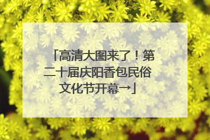 高清大图来了！第二十届庆阳香包民俗文化节开幕→