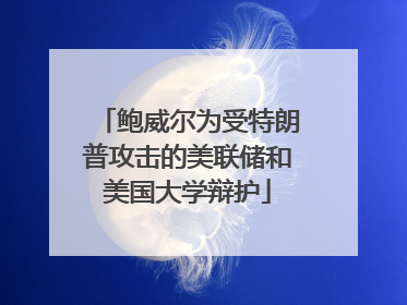 鲍威尔为受特朗普攻击的美联储和美国大学辩护