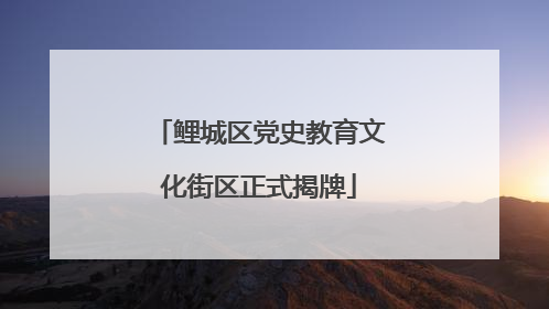 鲤城区党史教育文化街区正式揭牌