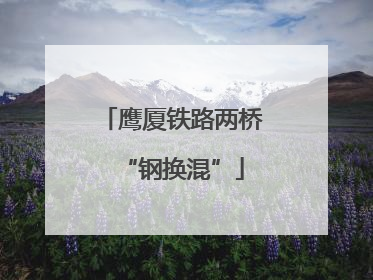 鹰厦铁路两桥“钢换混”