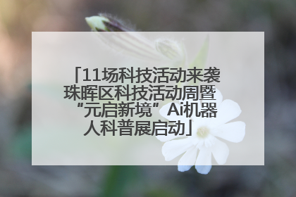 11场科技活动来袭 珠晖区科技活动周暨“元启新境”Ai机器人科普展启动
