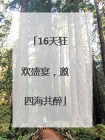 16天狂欢盛宴，邀四海共醉