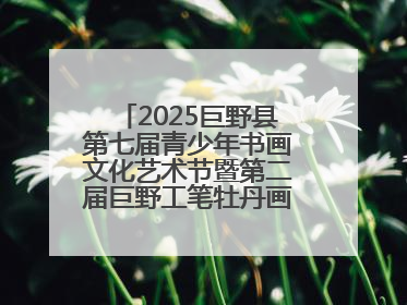 2025巨野县第七届青少年书画文化艺术节暨第二届巨野工笔牡丹画消费季开幕
