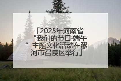2025年河南省“我们的节日·端午”主题文化活动在漯河市召陵区举行