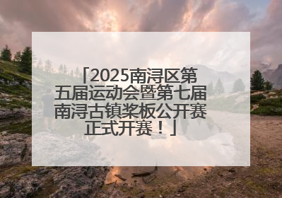 2025南浔区第五届运动会暨第七届南浔古镇桨板公开赛正式开赛！