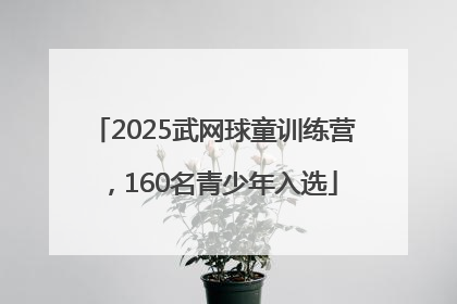 2025武网球童训练营，160名青少年入选