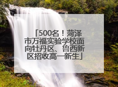 500名！菏泽市万福实验学校面向牡丹区、鲁西新区招收高一新生