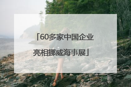 60多家中国企业亮相挪威海事展