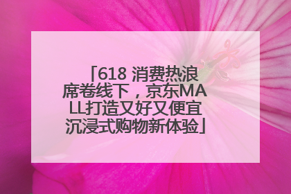 618 消费热浪席卷线下，京东MALL打造又好又便宜沉浸式购物新体验